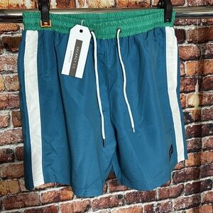 🔥 NEW Vacancy Co. Australia Blue and Green Swim Shorts trunks men’s large